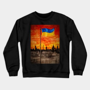 As the sun sets in Ukraine Crewneck Sweatshirt